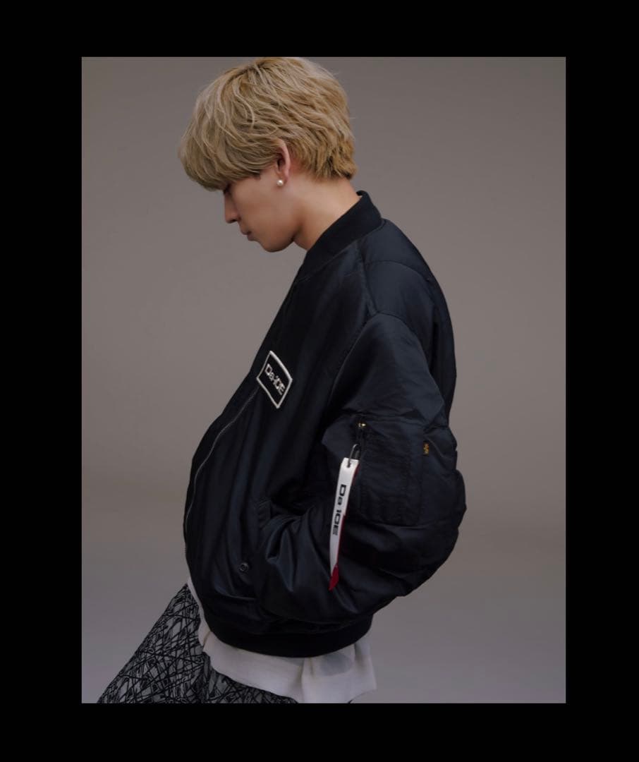 Da-iCE ×ALPHA コラボMA-1ジャケット 黒　L