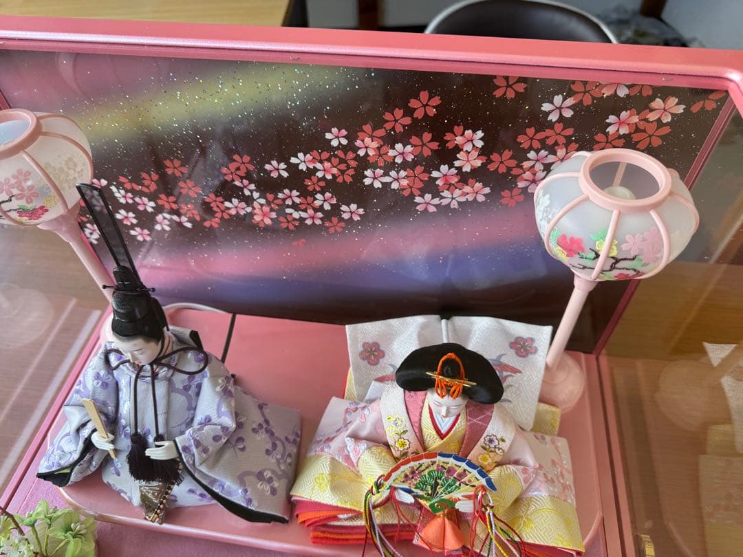 か*ま様 ひな人形 ガラスケース入り