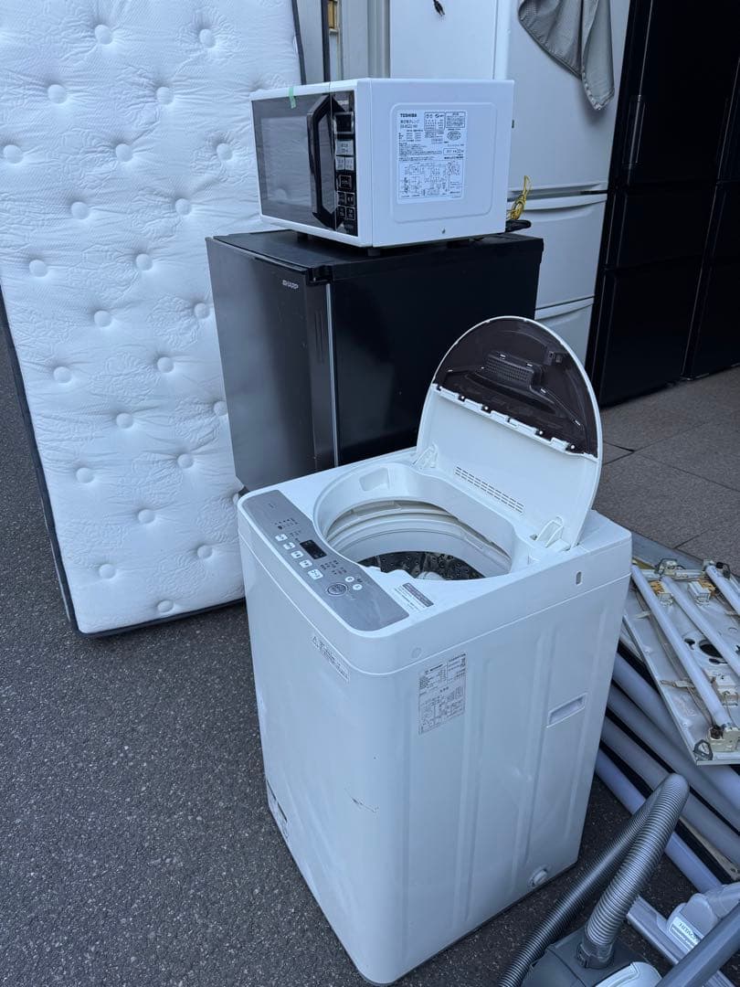 【地域限定送料無料】生活家電 3点セット 冷蔵庫 洗濯機 電子レンジA07