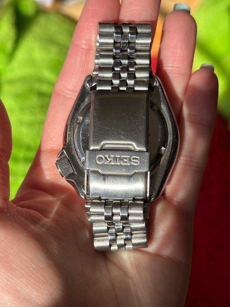 SEIKO グリーン　150m防水　ダイバーズウォッチ