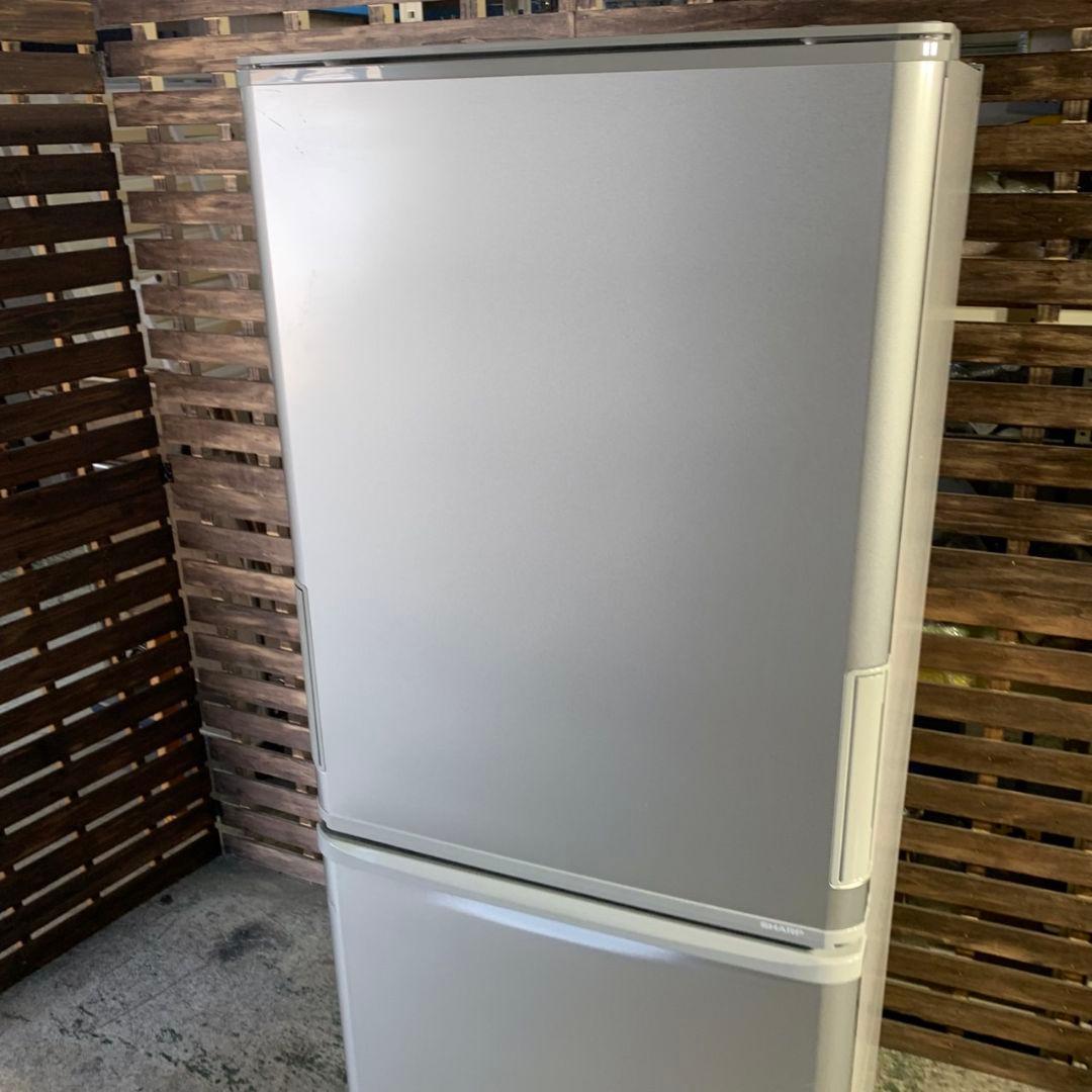 I041\" SHARP 3ドア 350L 両開き 冷蔵庫 SJ-W358K-S