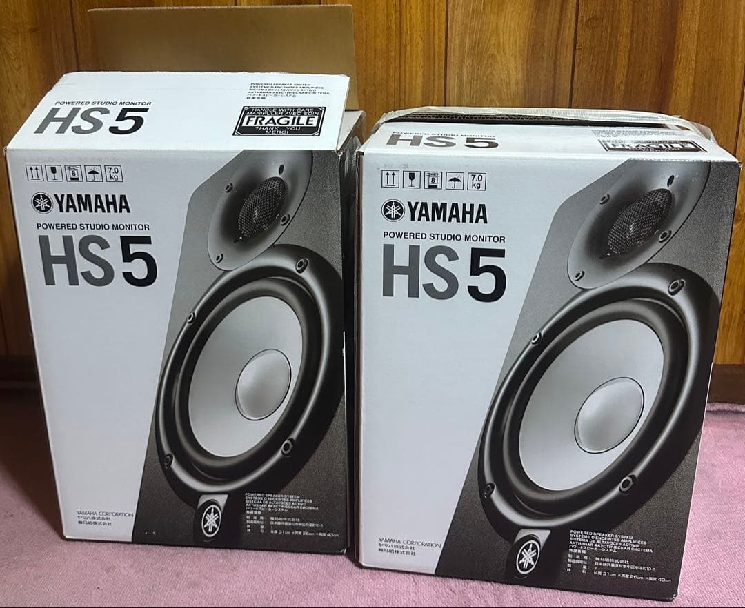 Yamaha HS5 ペア モニタースピーカー ケーブルセット