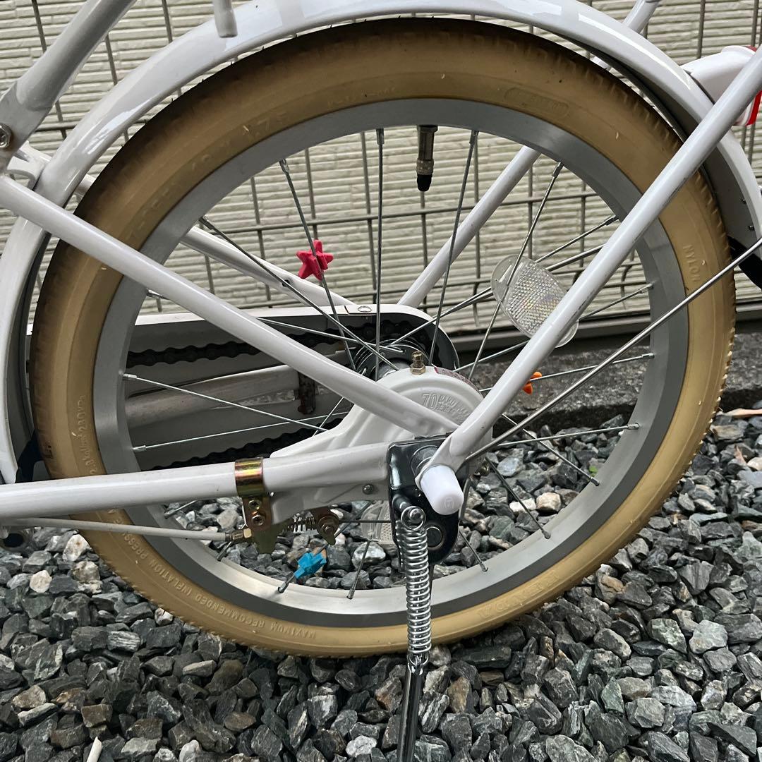 引取限定　自転車　18インチ　オリーブデオリーブ　グレージュ