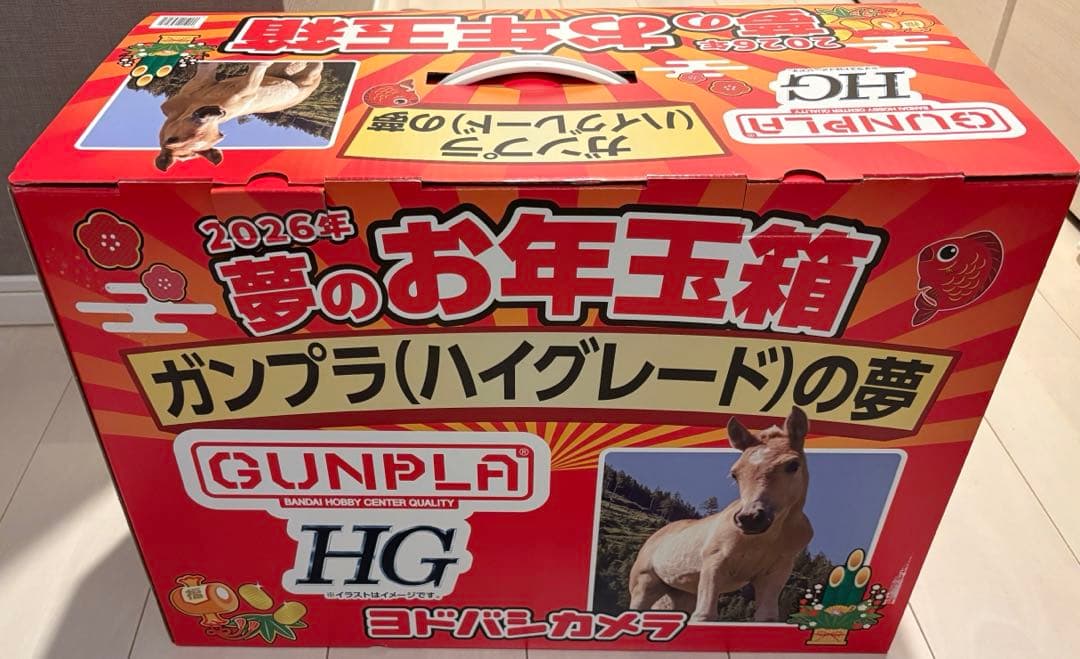 ガンプラ ハイグレードの夢　ヨドバシカメラ　夢のお年玉箱　2026 年福袋　HG