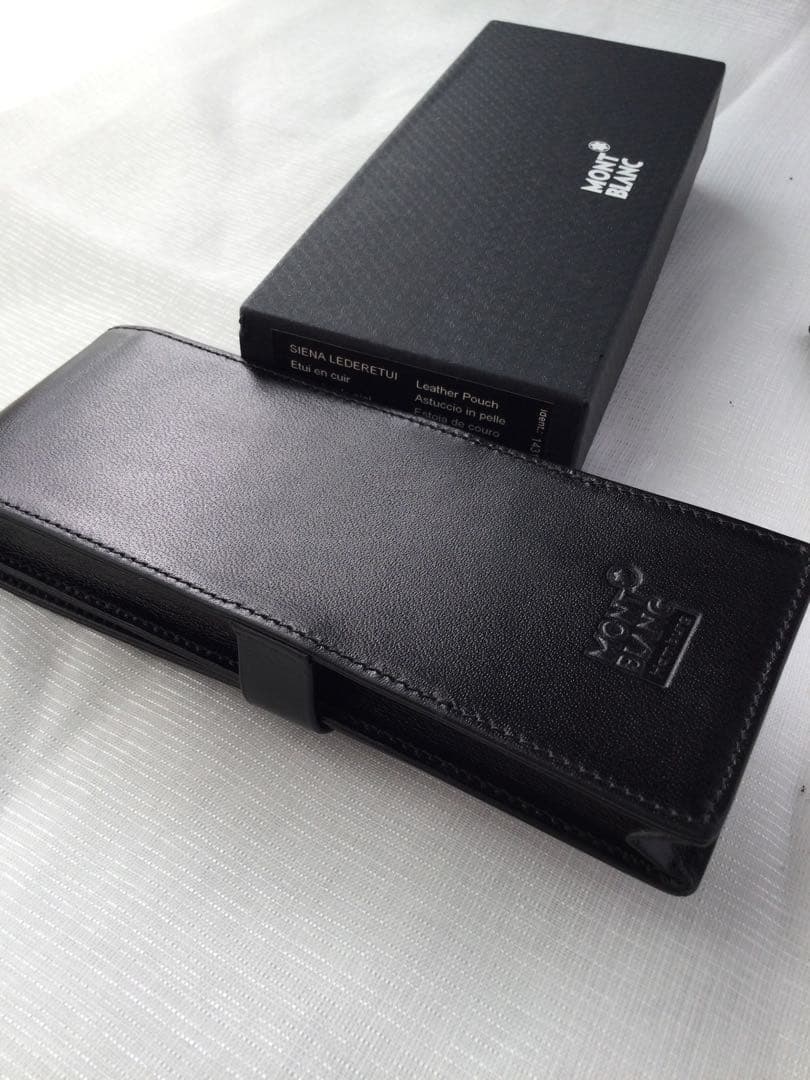 未使用 モンブラン MONT BLANC 3本 ブラック筆箱