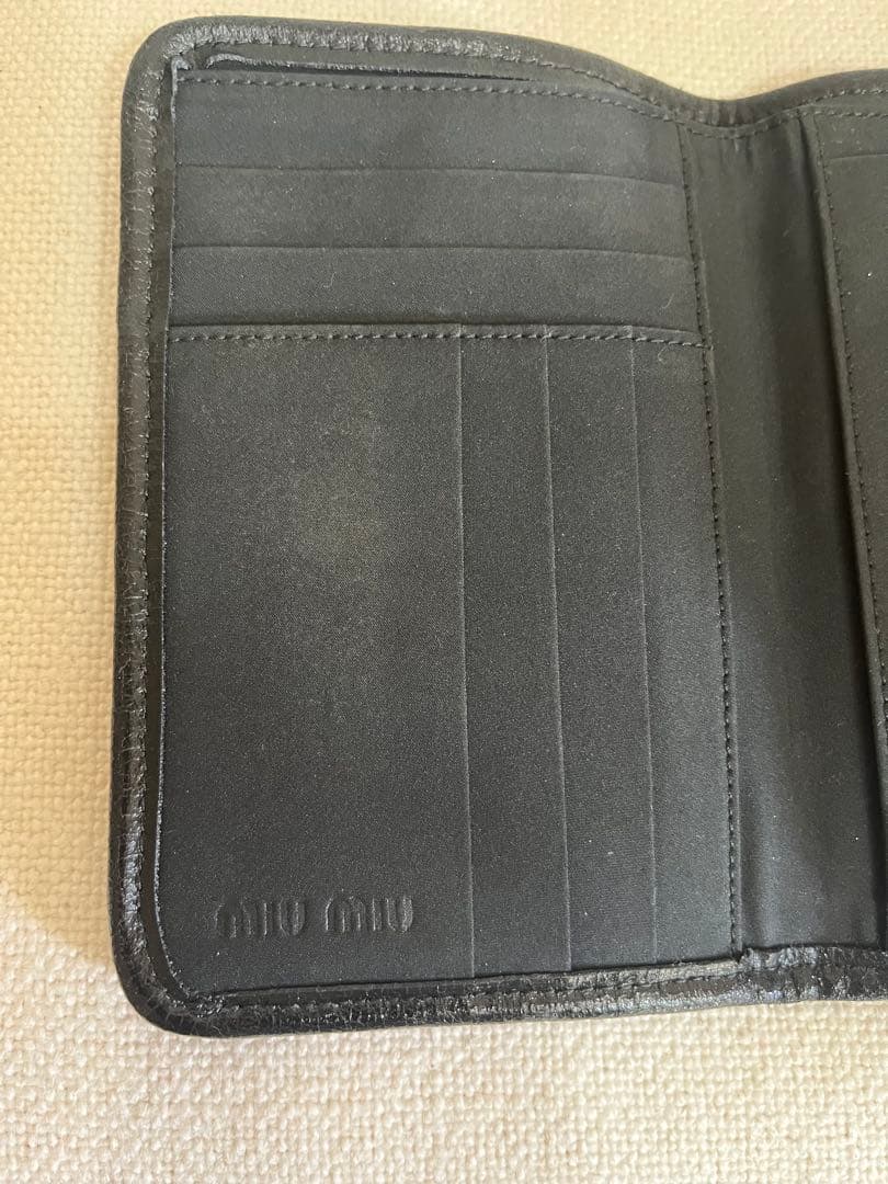 Encore archivemiu miu ミュウミュウ 財布 ブラック