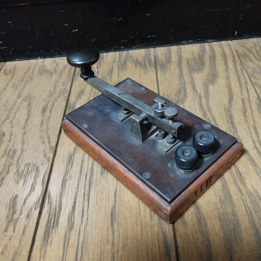 電鍵　モールス信号　アンティーク　レトロ