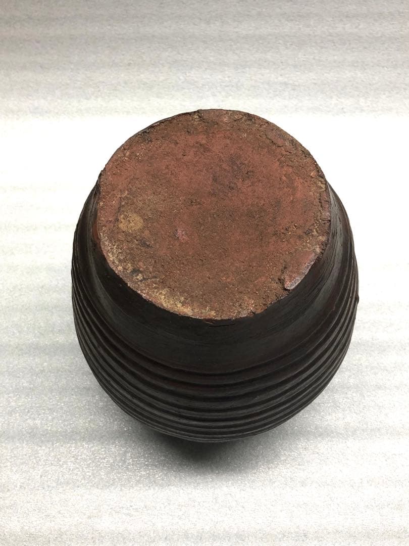 古備前　三耳壺　備前焼　古美術