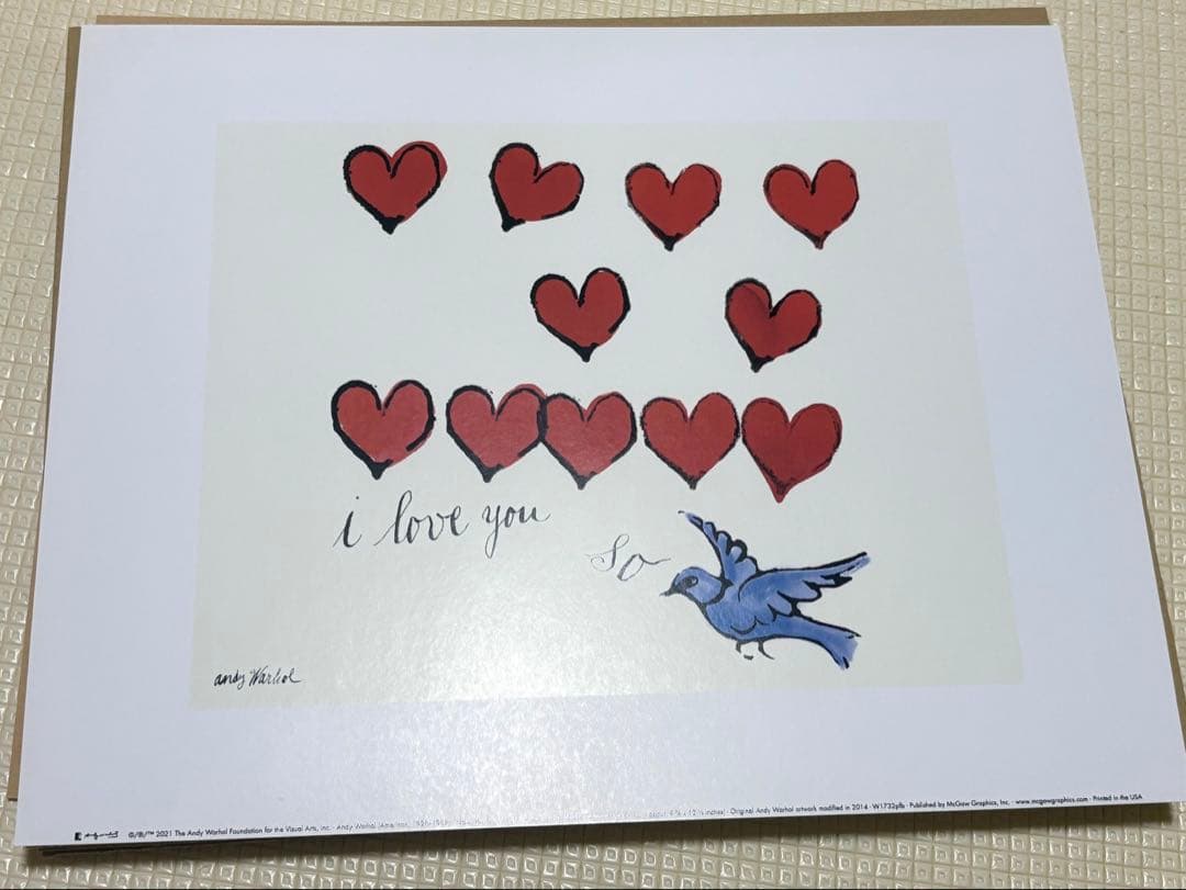 アンディウォーホルI LOVE YOU SO