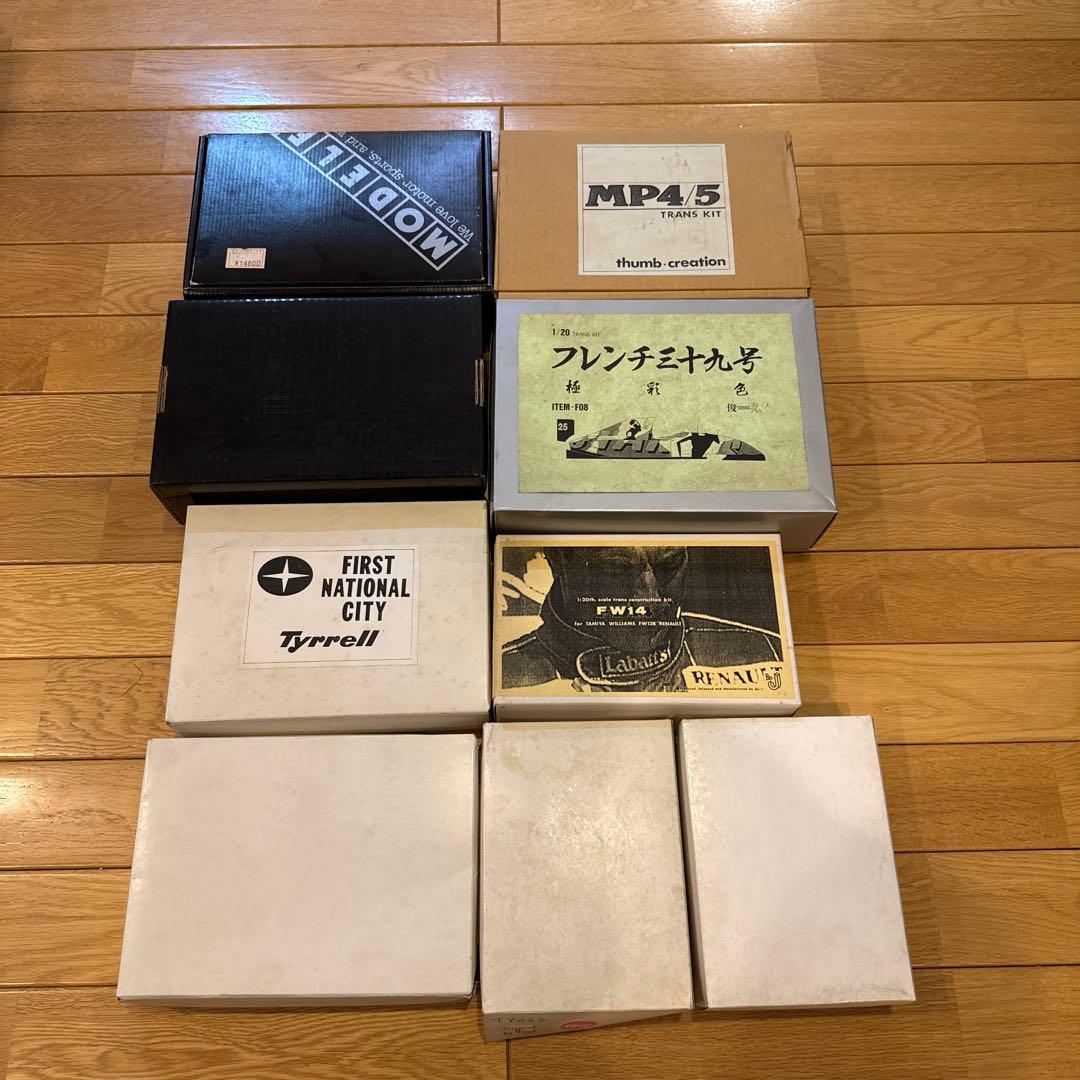 【未組立】F1カー ガレージ・トランスキット 9点セット