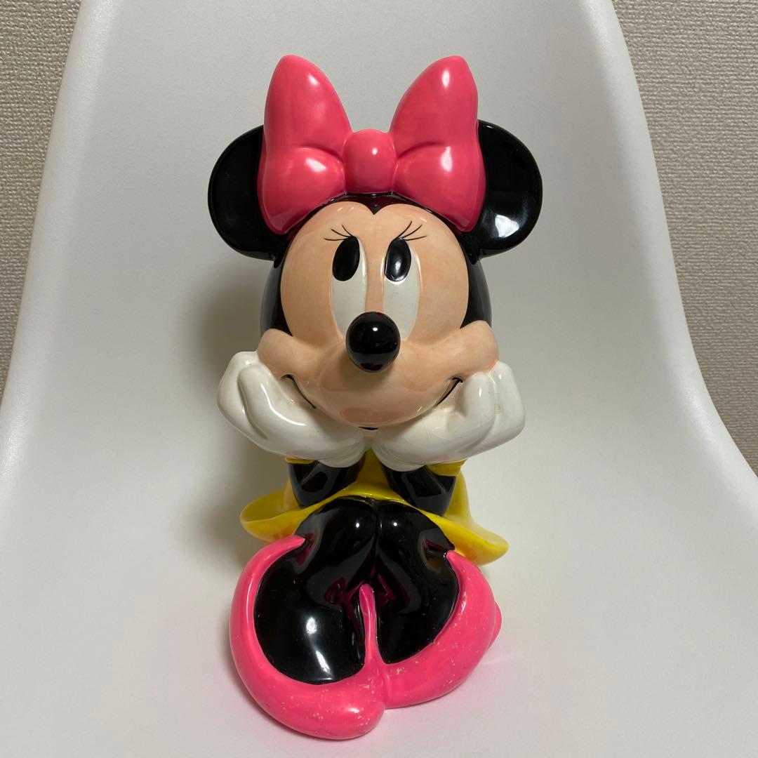 ミニー　陶器　アンティーク　貯金箱