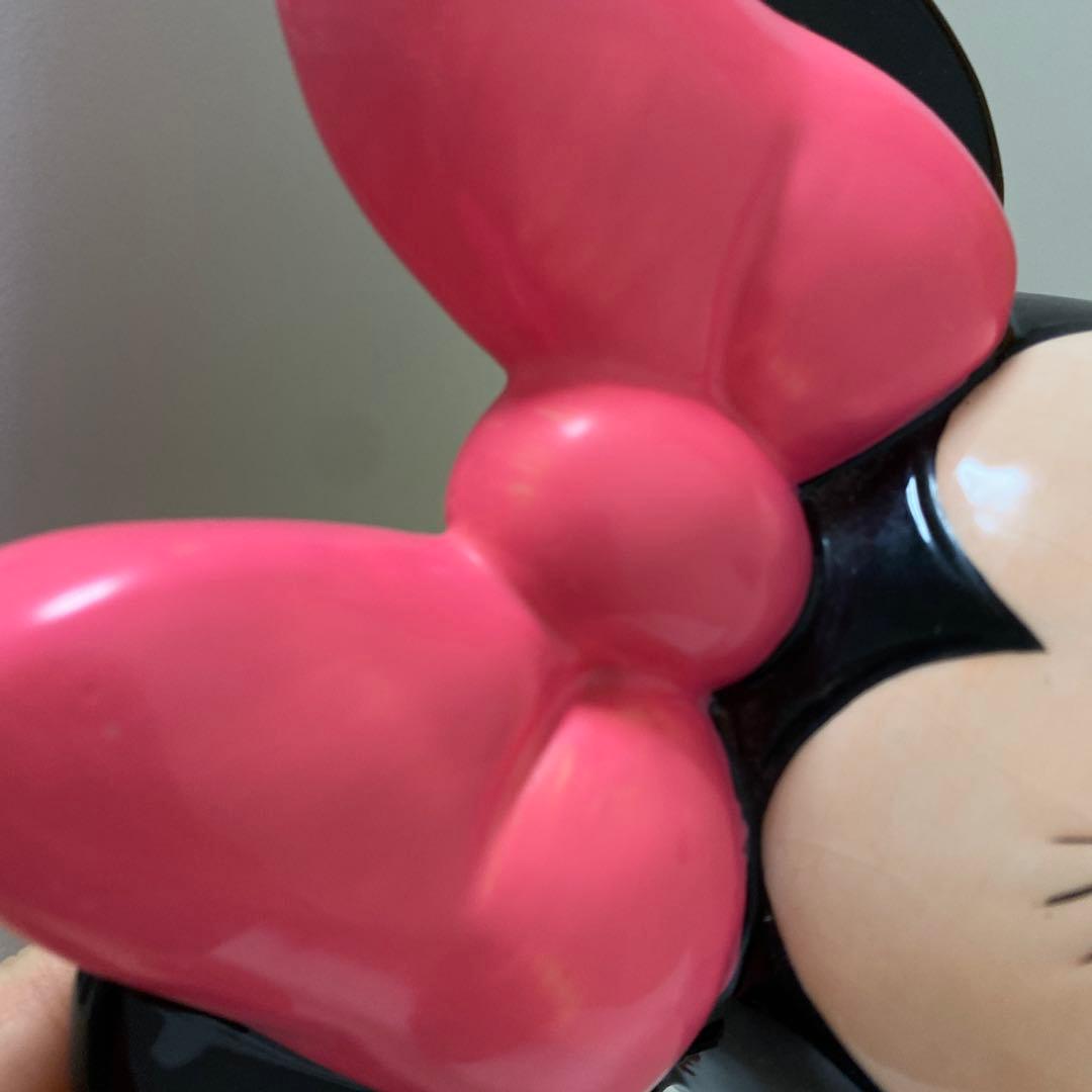 ミニー　陶器　アンティーク　貯金箱