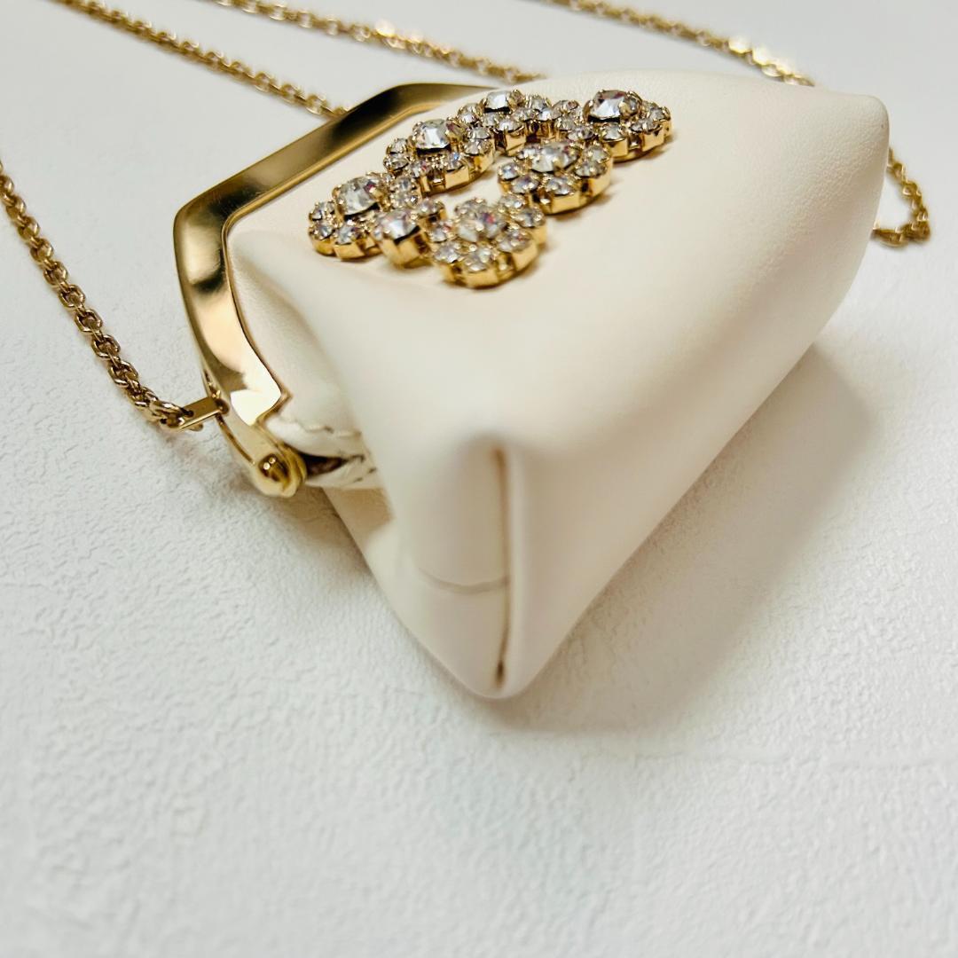 レア　ロジェヴィヴィエ ケース　がま口　チェーン　財布　レザー　コンパクト