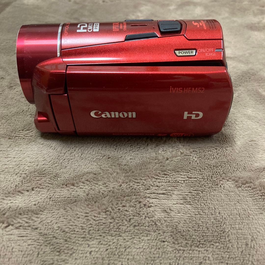 キャノン　ビデオカメラ　iVIS HF M52 レッド　美品