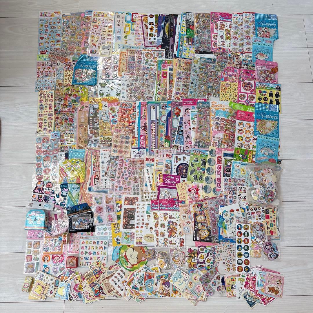 【まとめ売り】平成レトロ♡キャラクターシール　当時物