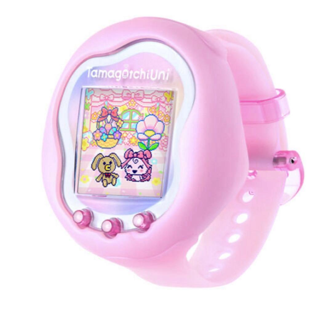 【新品未開封 24時間以内匿名発送】 オーロラピンク たまごっちuni