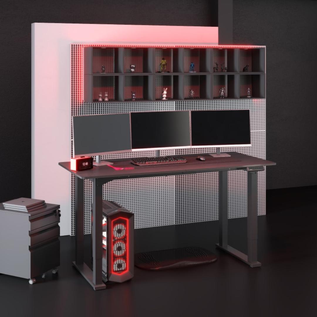 FlexiSpot E1Q 電動昇降デスク スタンディングデスク ブラック