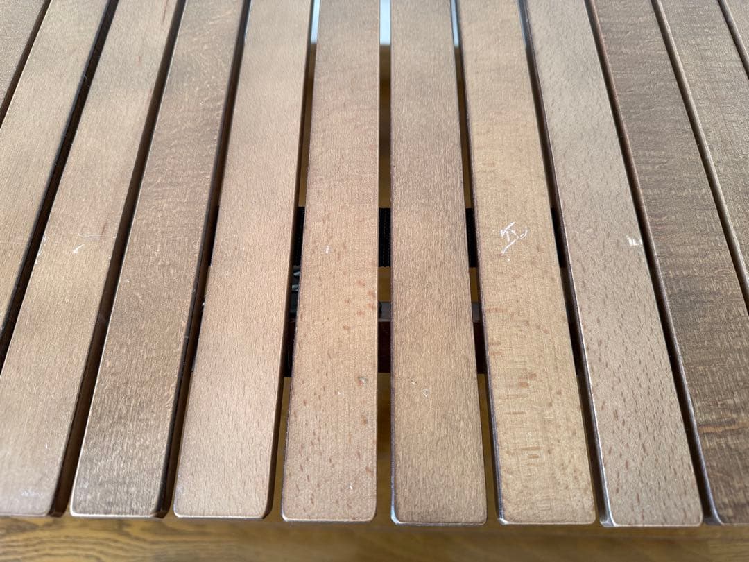 【美品】Hilanderロールトップテーブル 120cm ダークブラウン