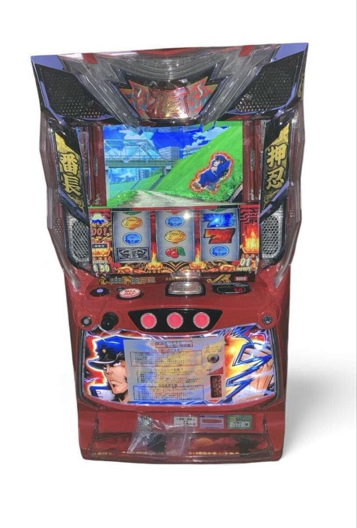 パチスロ 実機 大都技研 押忍 番長4 家庭用電源 設定キー ドアキー