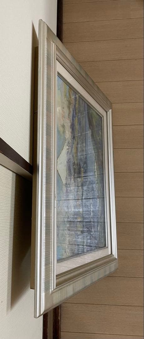 岡本肇　油彩　富士　8号　裏書あり　Z91