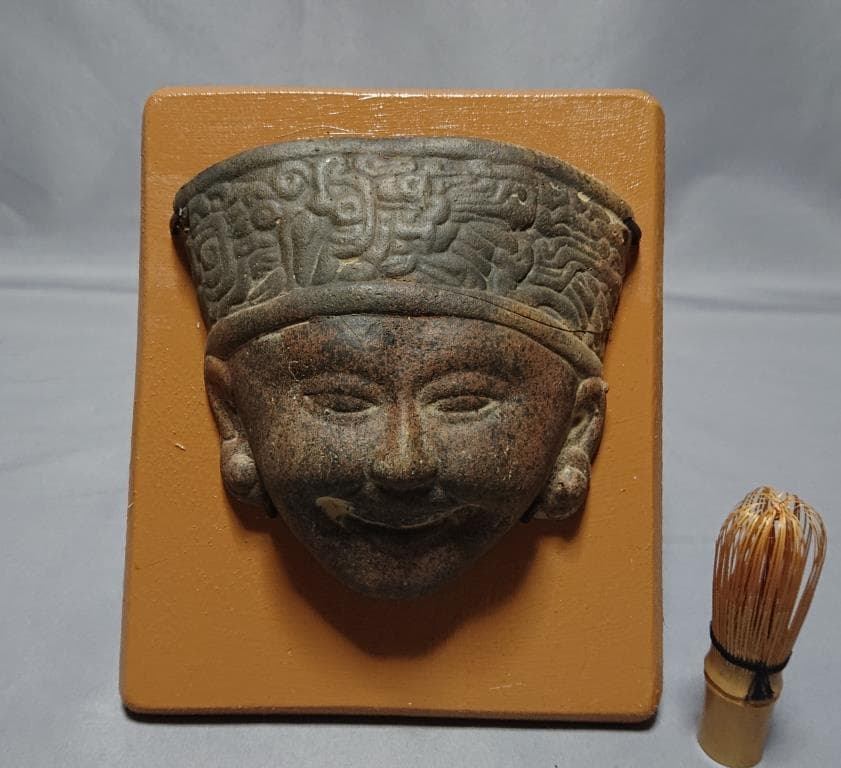 コレクター収集品　メキシコ　トトナカ文化　マスク　（A）