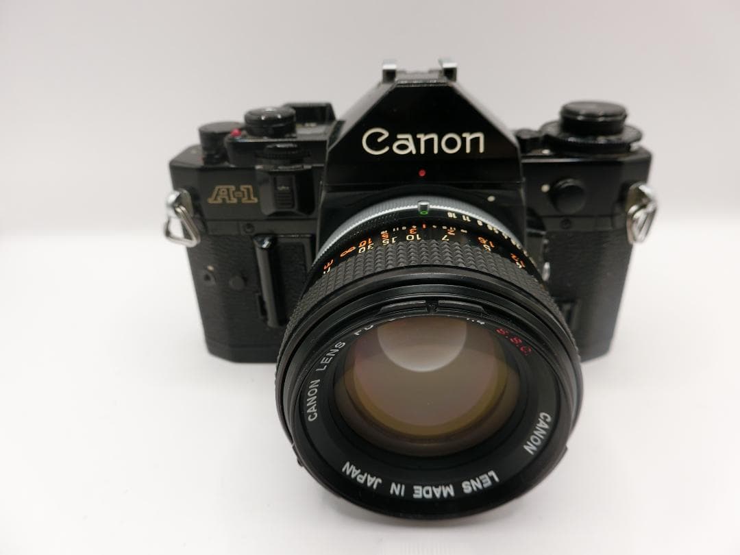 【完動品】キャノン CANON A-1 +標準レンズ501.4フィルム 一眼レフ