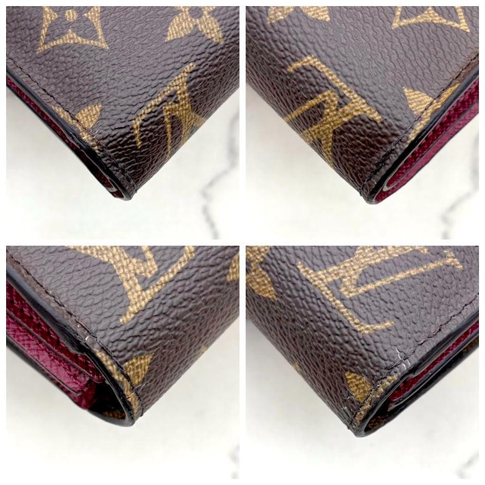 【超極美品】ルイヴィトン　モノグラム　ポルトフォイユ　アリアンヌ　フューシャ