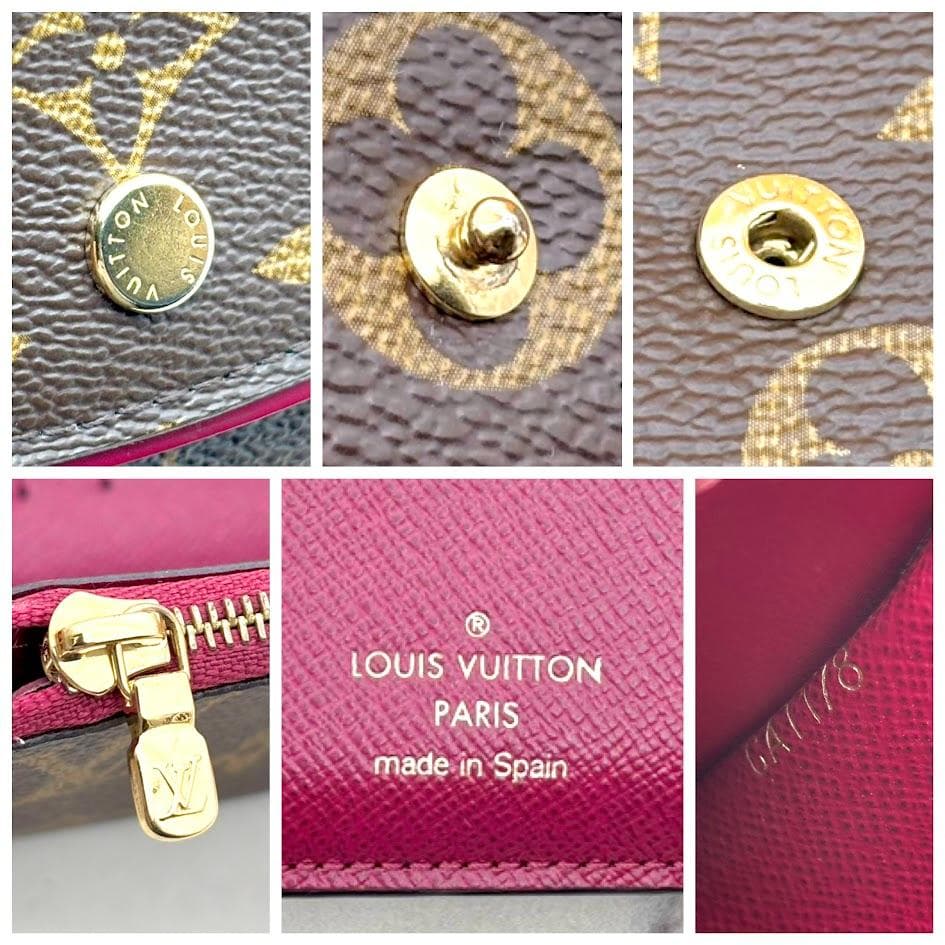 【超極美品】ルイヴィトン　モノグラム　ポルトフォイユ　アリアンヌ　フューシャ