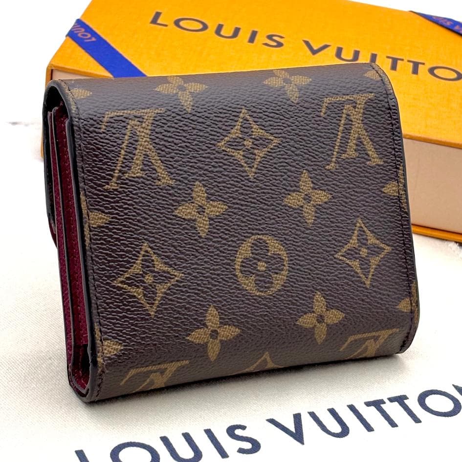 【超極美品】ルイヴィトン　モノグラム　ポルトフォイユ　アリアンヌ　フューシャ