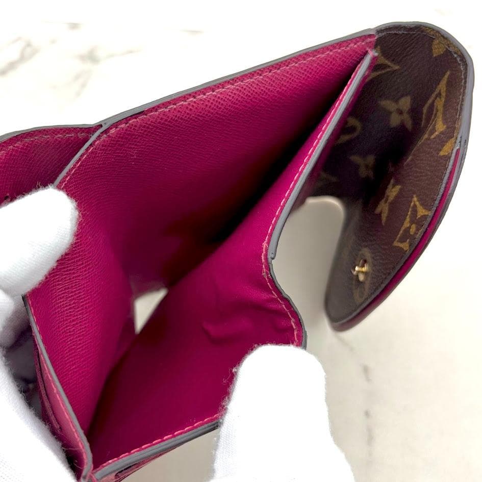 【超極美品】ルイヴィトン　モノグラム　ポルトフォイユ　アリアンヌ　フューシャ