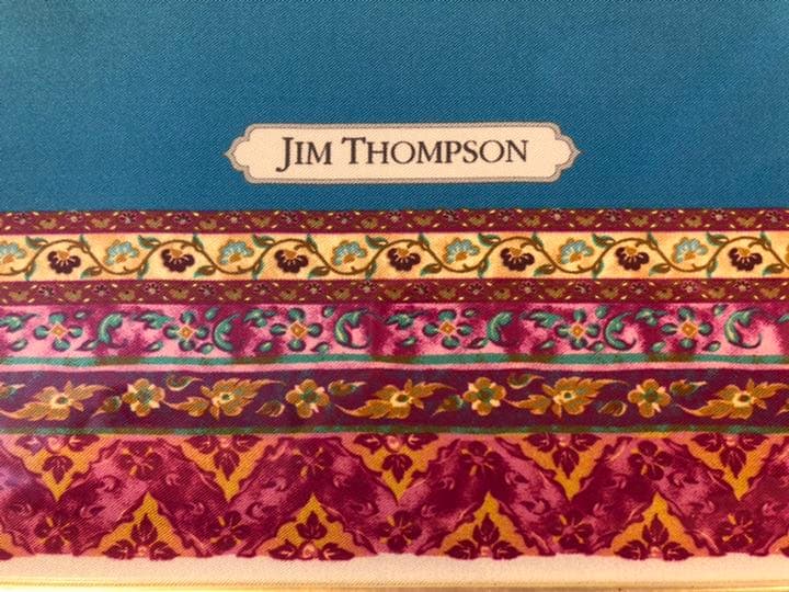 ★ジムトンプソンスカーフ額装★タイシルク