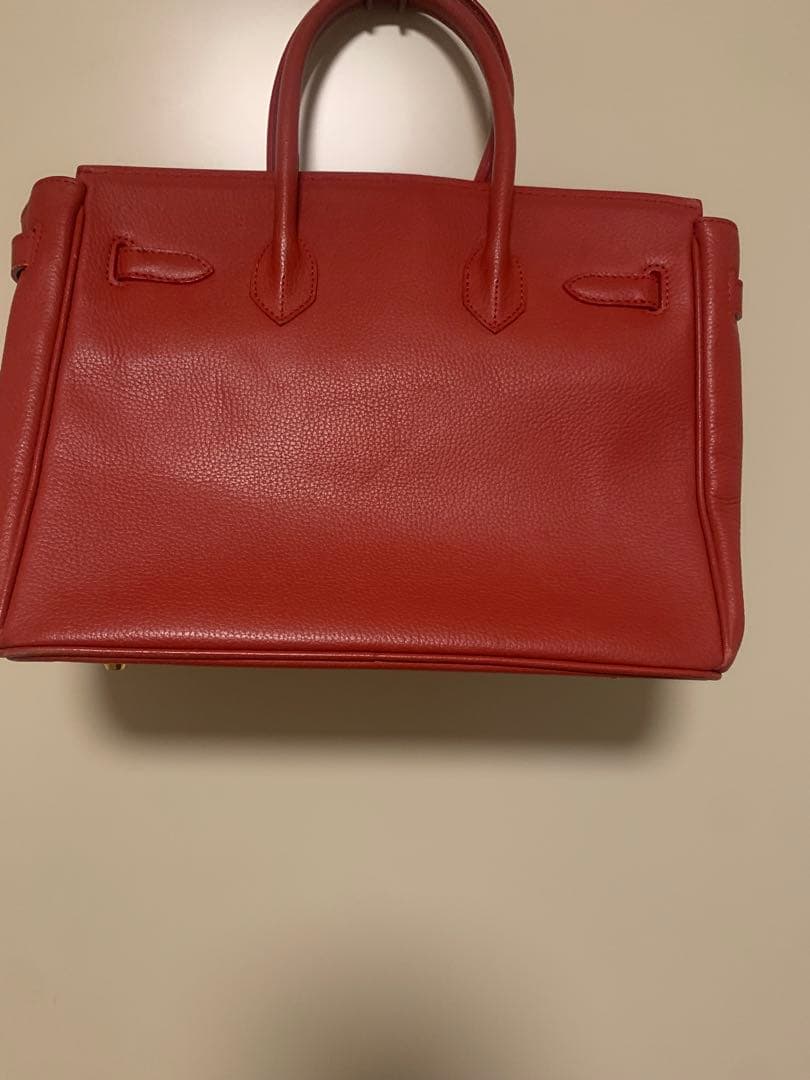 HERMES レッド ハンドバッグ