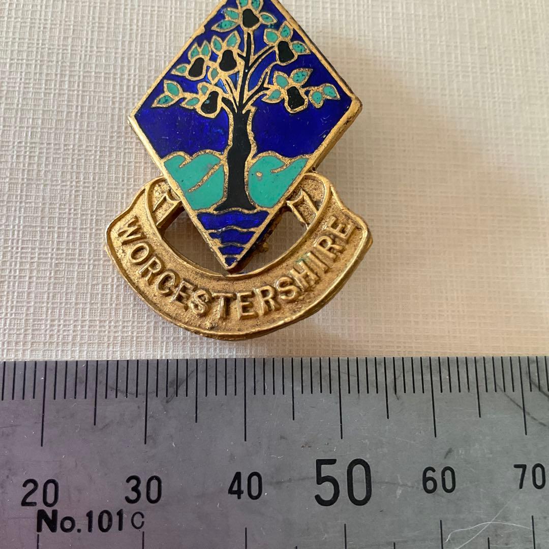 イギリス　Worcestershire関連のヴィンテージエナメルバッジ