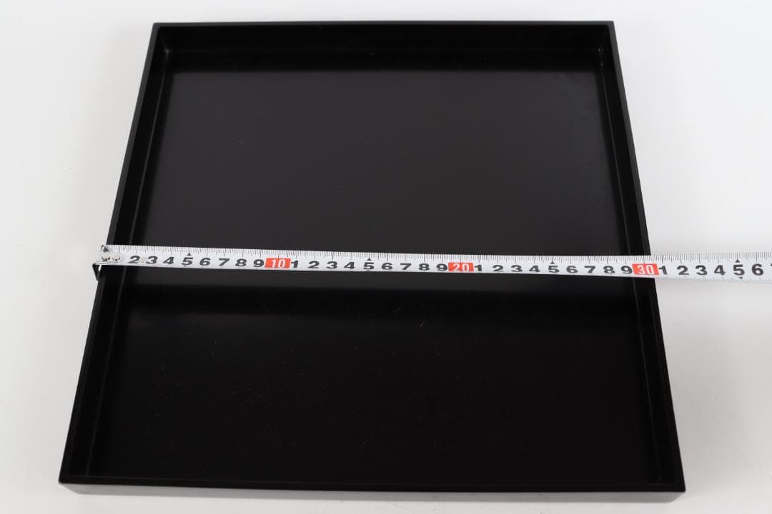 茶道具 平安堂 黒塗 会席膳　五枚 懐石 四方