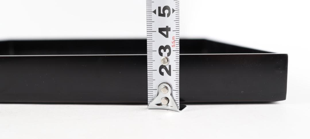 茶道具 平安堂 黒塗 会席膳　五枚 懐石 四方