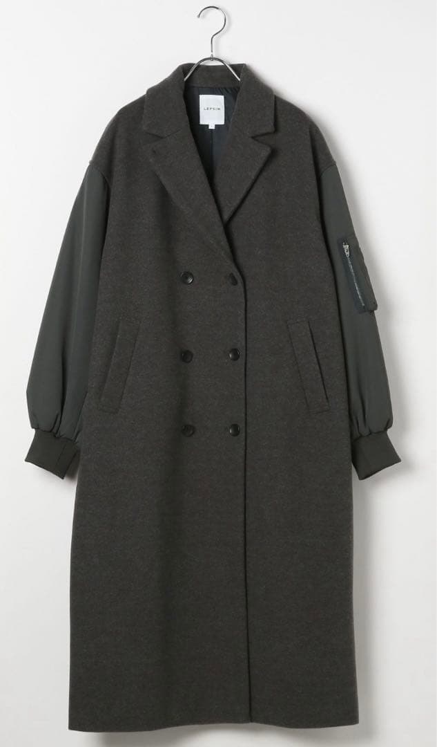 LEPSIM メルトンドッキングコート