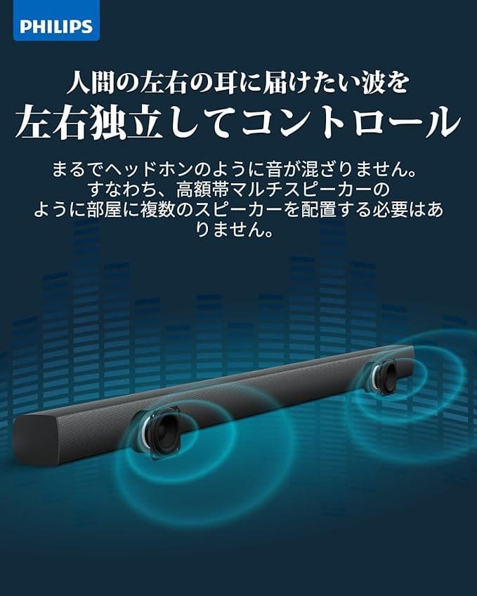 完全未使用★PhilipsフィリップスサウンドバーBluetooth5.3搭載