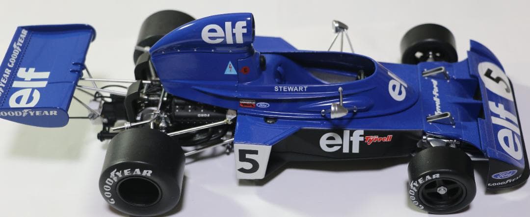 貴重ＴＳＭモデル製ティレル・フォード００６　１９７３ドイツＧＰWIN 1/18