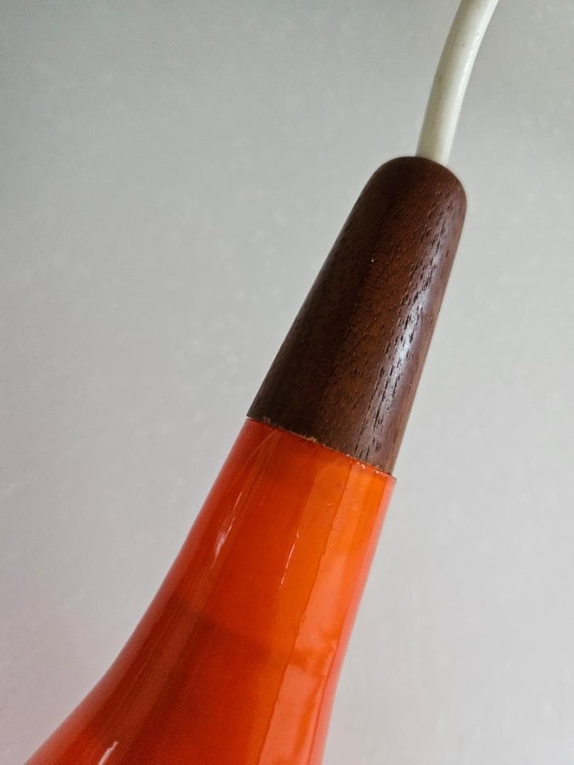 ヴィンテージ　ホルムガード ペンダントライト オレンジ デンマーク