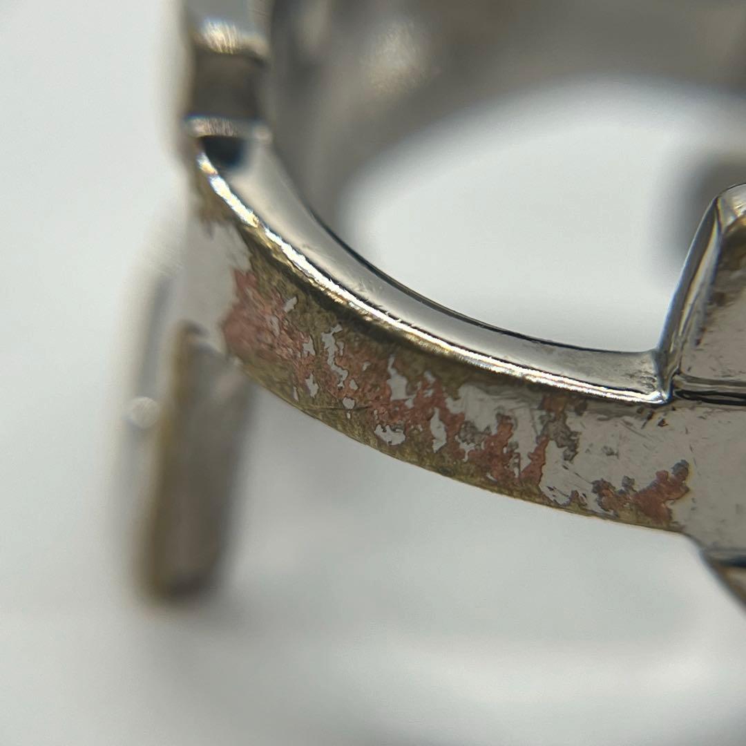 サンローランパリ SAINT LAURENT YSLロゴ リング 12号 メタル