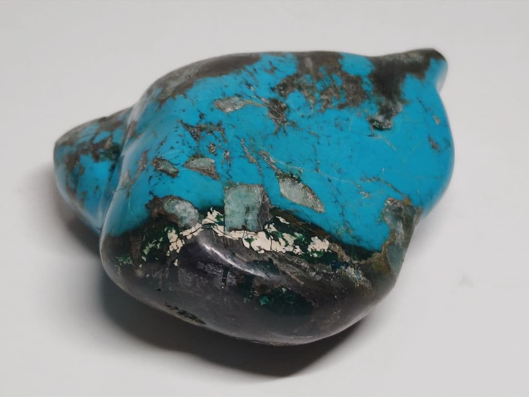 ターコイズ 204g トルコ石 原石 鑑賞石 自然石 誕生石 鉱物 鉱石 水石