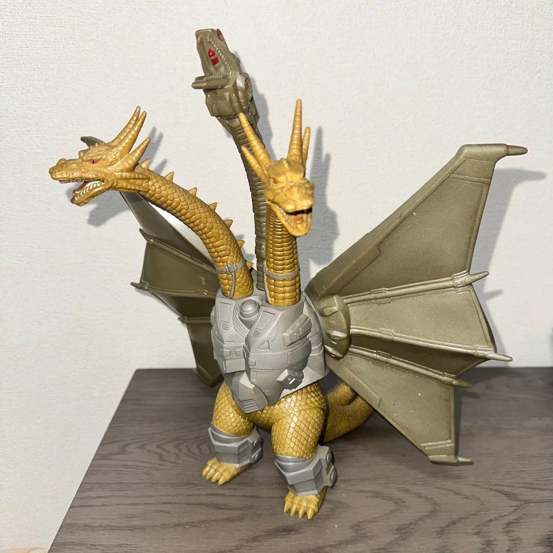 [G1079]1991年バンダイ　メカキングギドラ ソフビ フィギュア