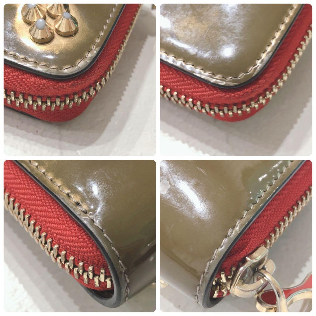 ☆Christian Louboutin☆ ケース スタッズ ブラウン