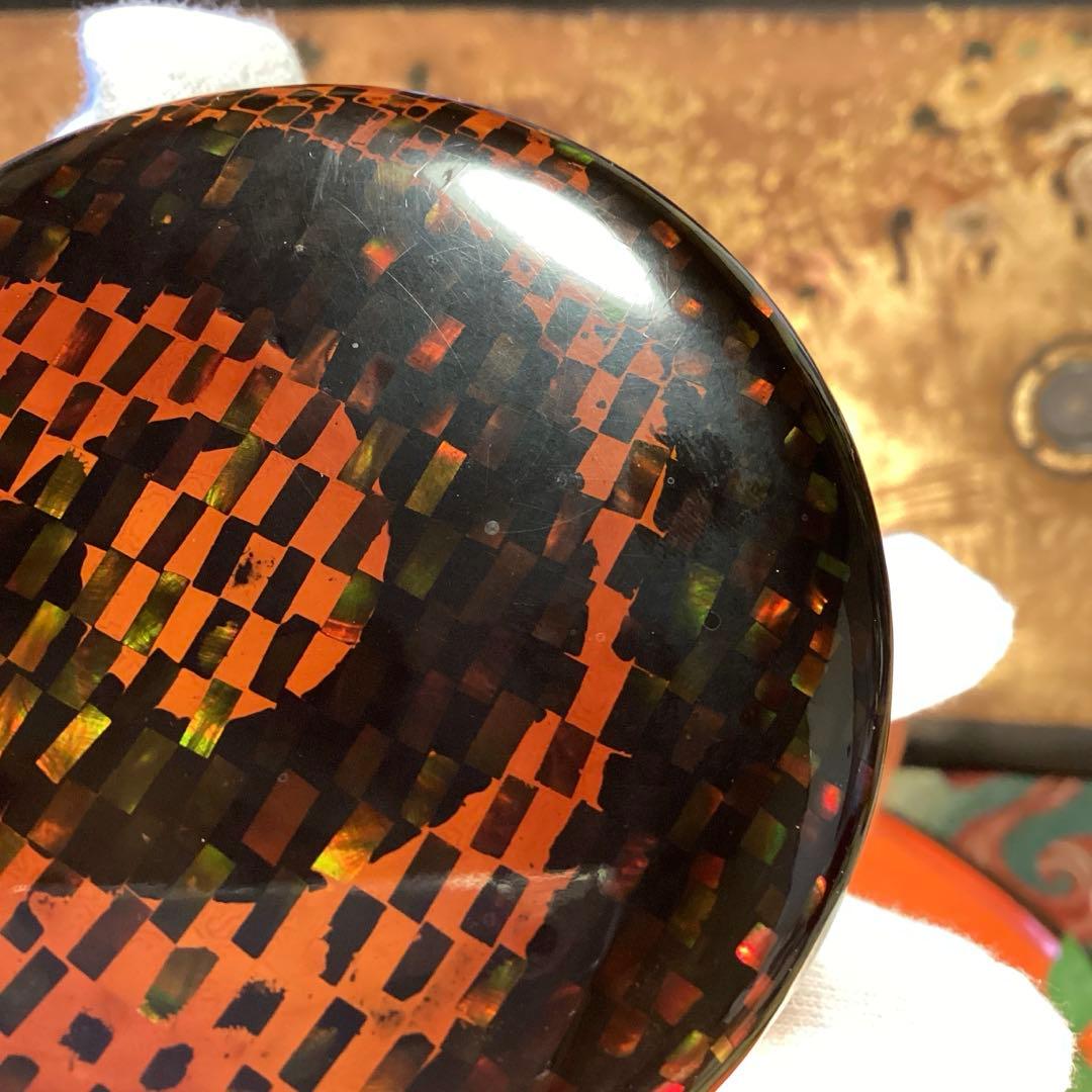 A898 茶道具　棗　『大蔵』　螺鈿細工　研ぎ出し