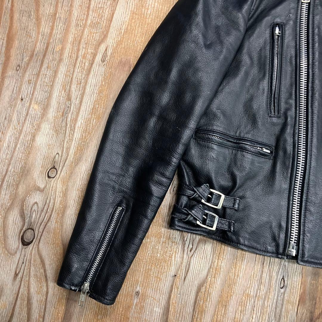 90s Freedom レザーダブルライダースジャケット 水牛革 VINTAGE