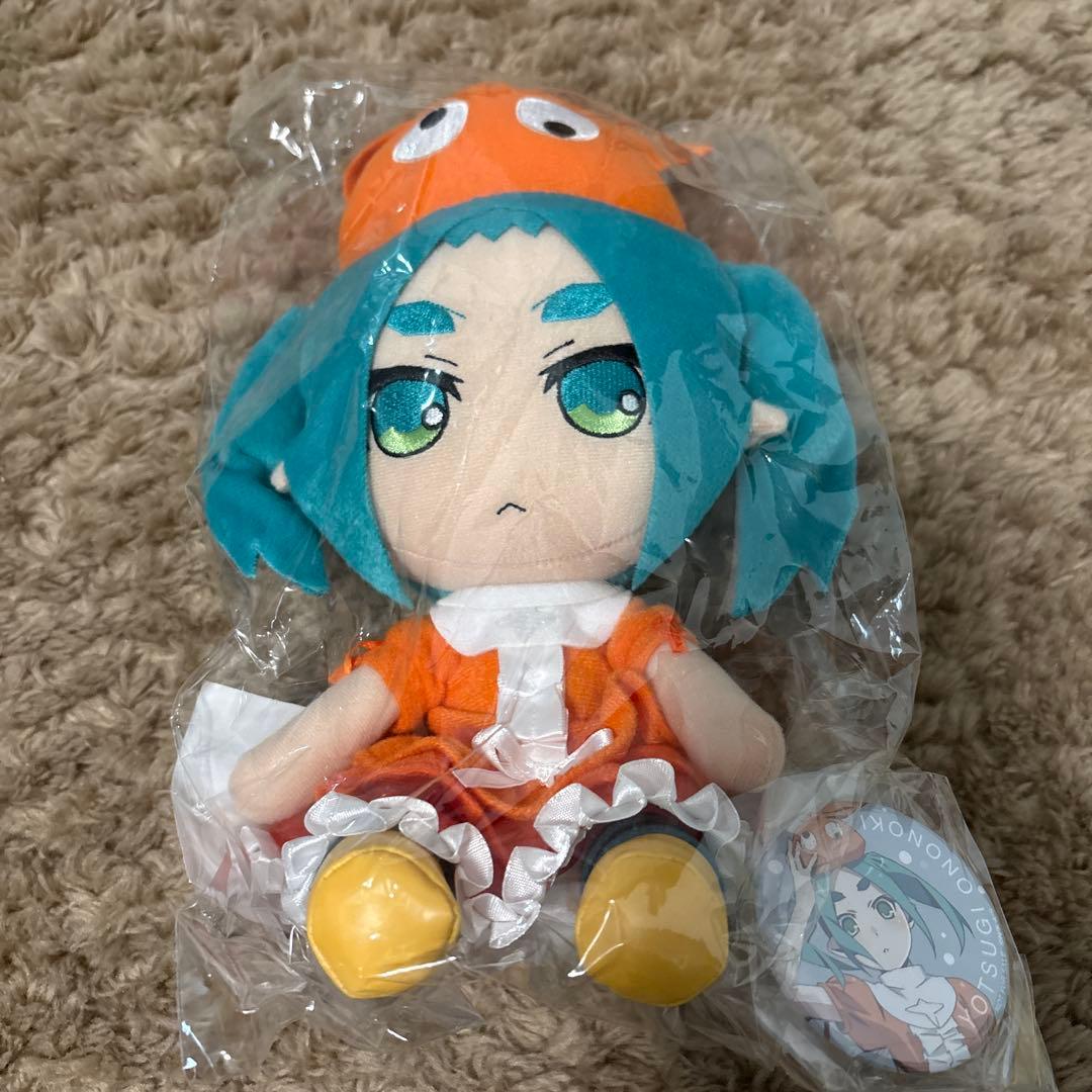 GIFT ぬいぐるみ 憑物語 斧乃木余接　化物語　特典缶バッジ付き