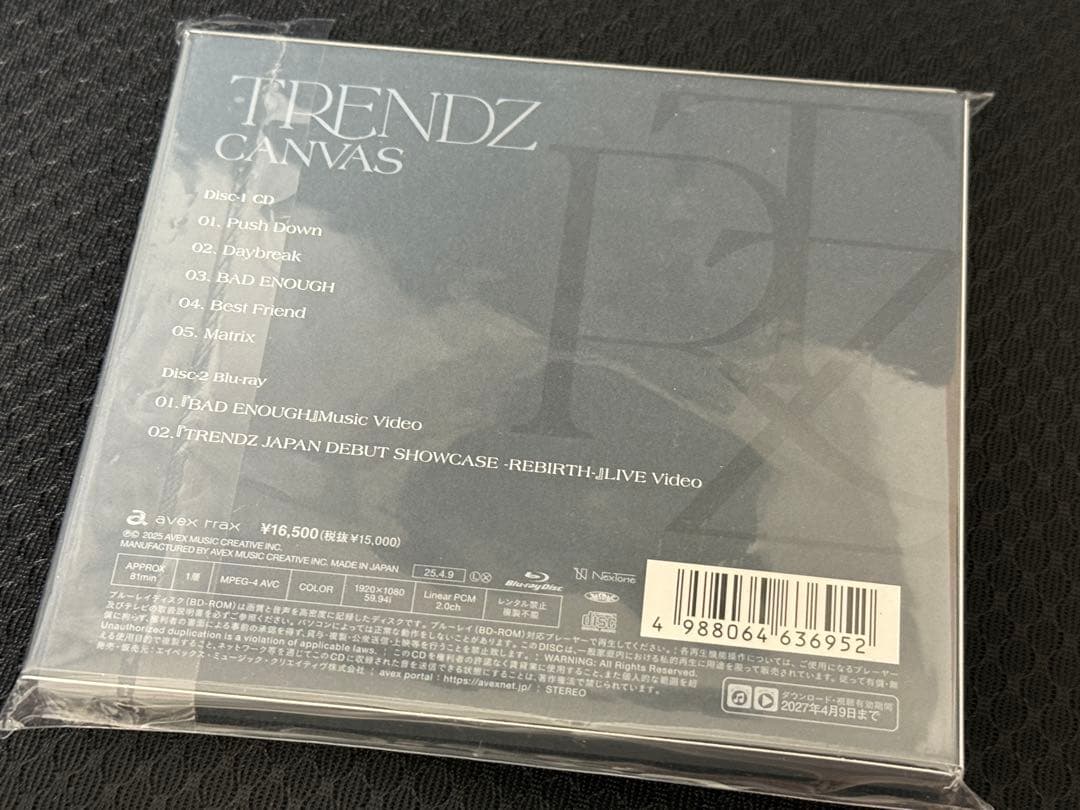 TRENDZ CANVAS 超豪華盤 CD+Blu-ray Disc アルバム