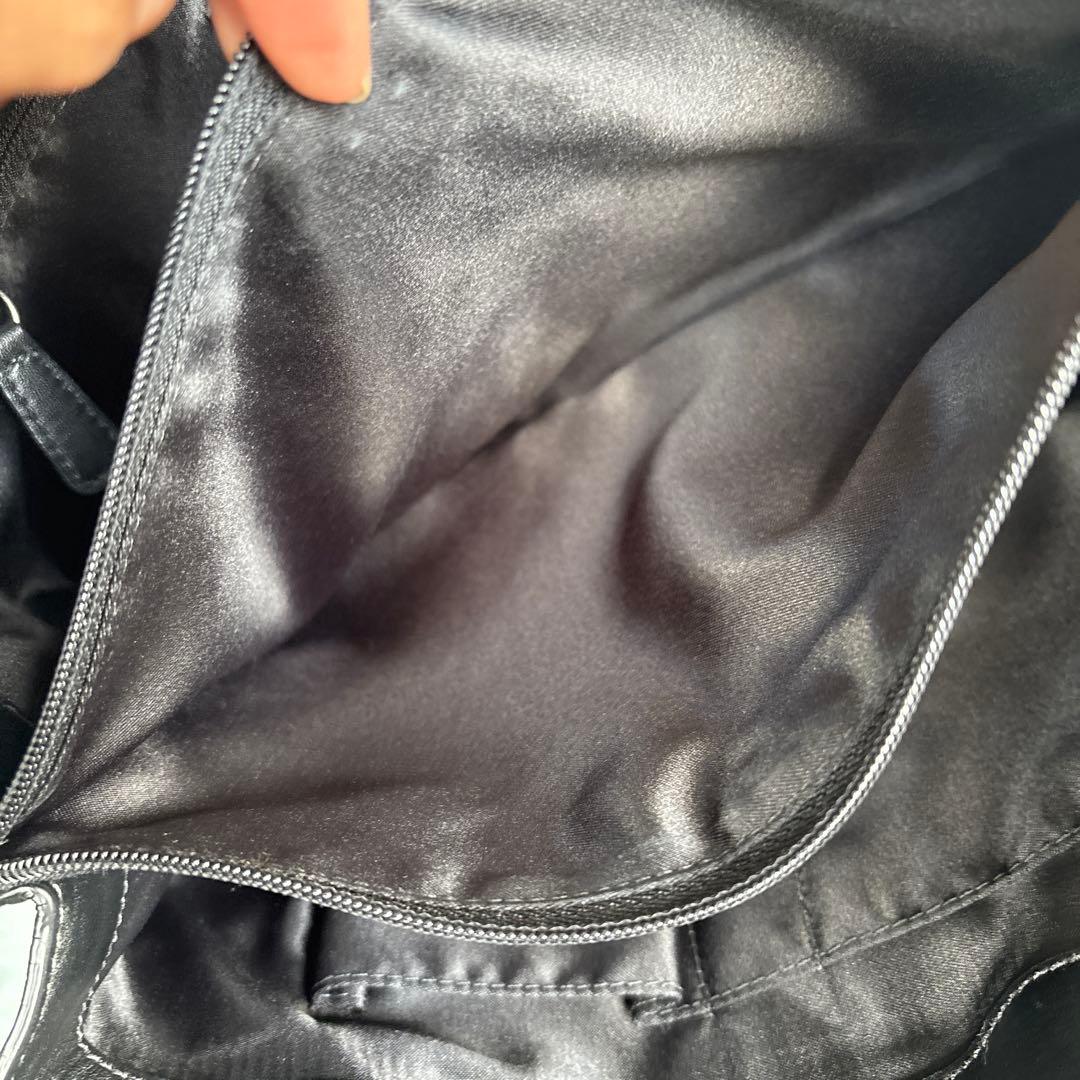 COACH コーチ　レザー　ブラック　ハンド　ショルダーバッグ