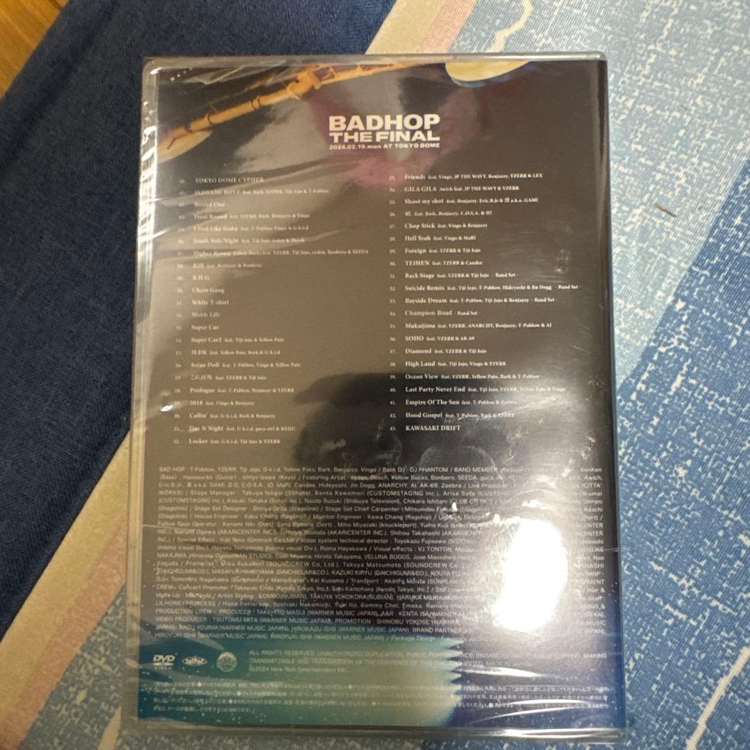BADHOP THEFINAL TOKYODOME LIVEVIDEO 未開封