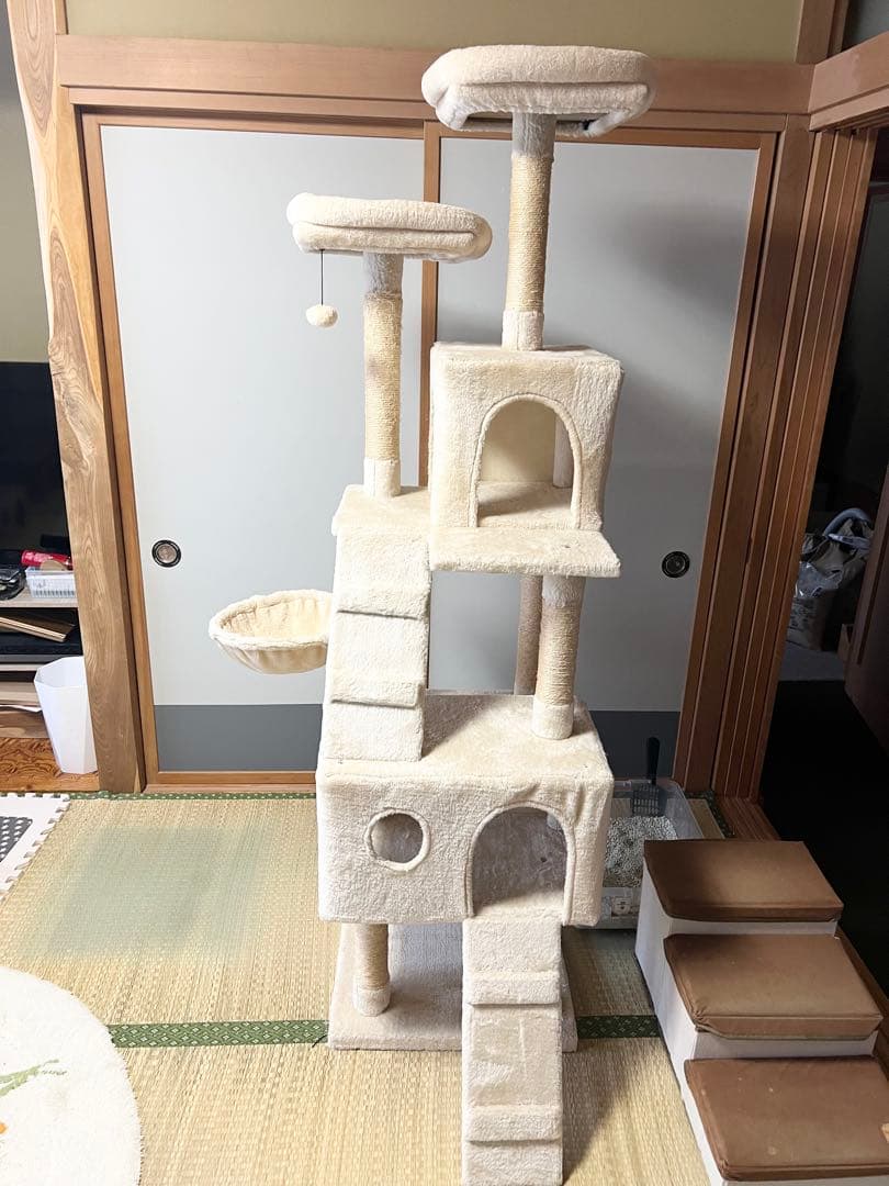 多機能キャットタワー　ハウス　ハンモック　多頭飼い　省スペース　即発送